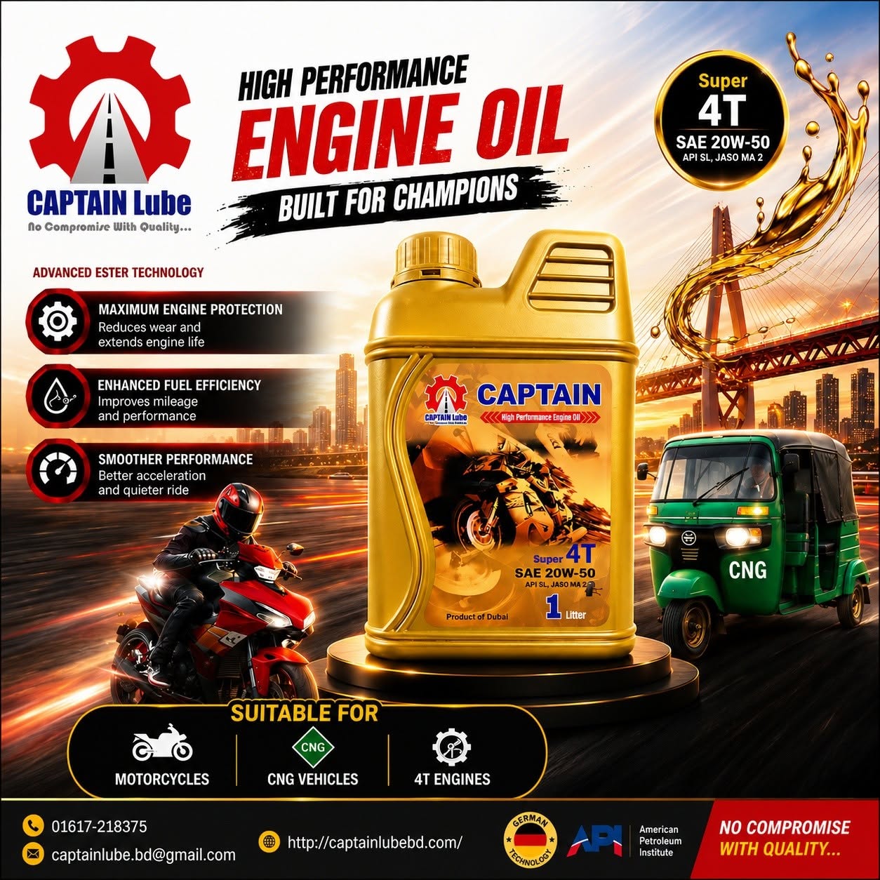Captain Lube Poster Design
